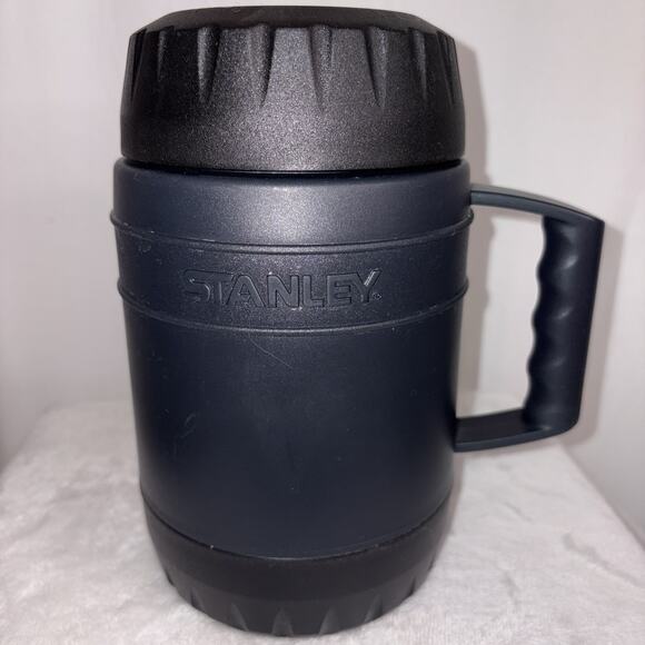 Stanley Heatkeeper Insulated Thermos Food Jar 17oz Black Hot Cold Microwave Safe - Picture 1 of 8